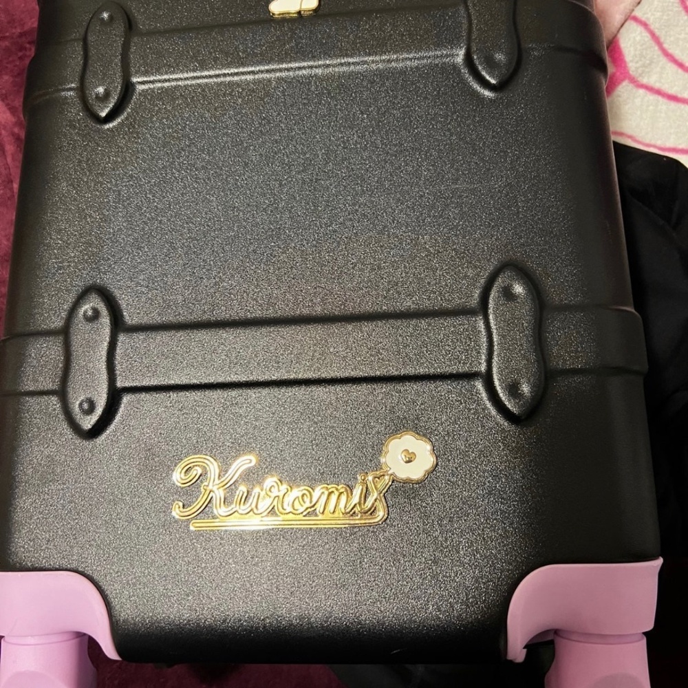 Sanrio Japan Kuromi Carry Case Travel bag Carry Suitcase TSA Lock Size L